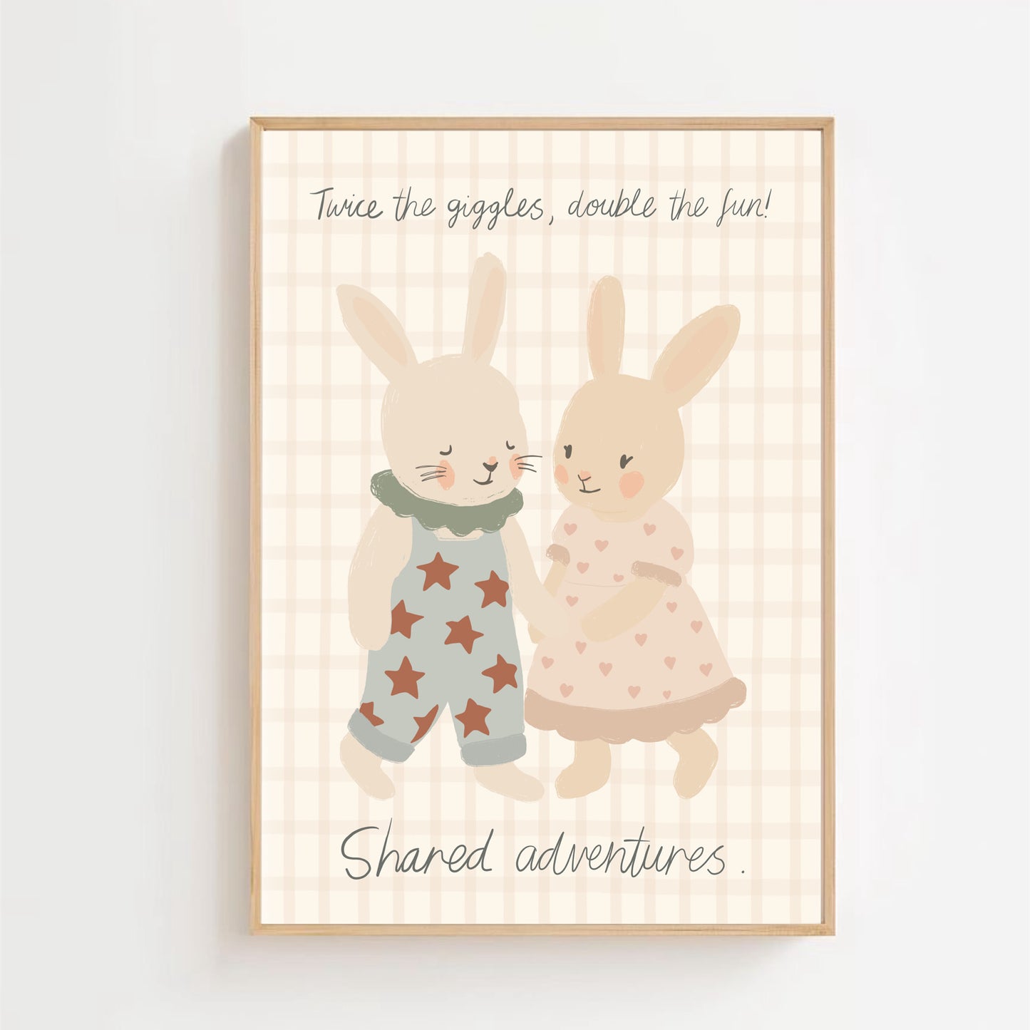 Shared adventures - siblings | Art print