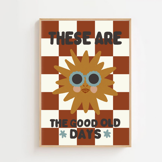 The good old days - sun | Art print
