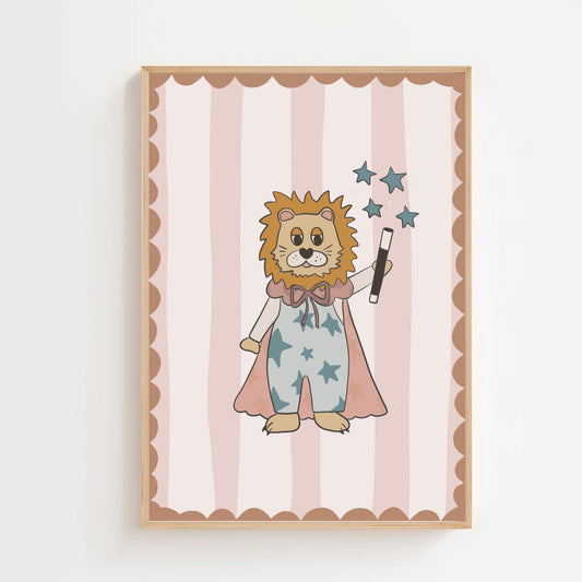 Magician lion | Art print