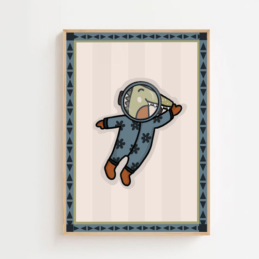 Space croc | Art print