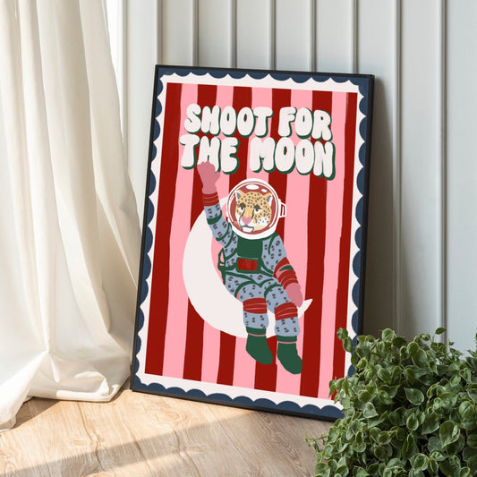 Shoot for the moon | Art print