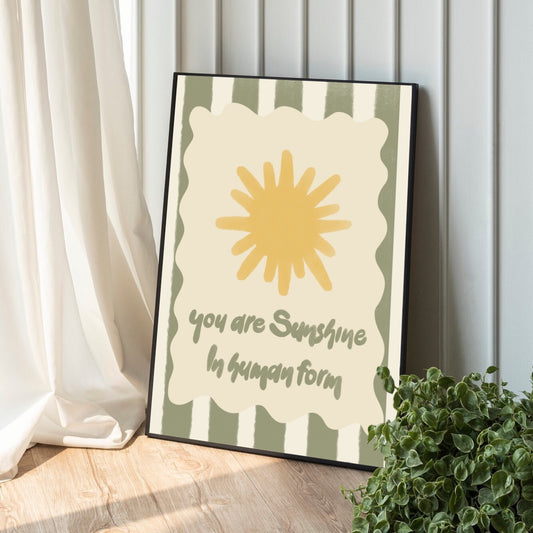 Sunshine in human form - No face | Art print