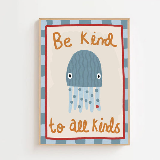 Jellyfish - be kind | Art print