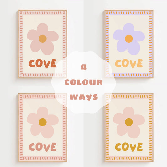 Personalised name flower | Art print