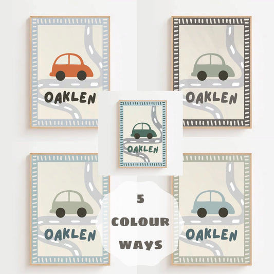 Personalised car | Art print