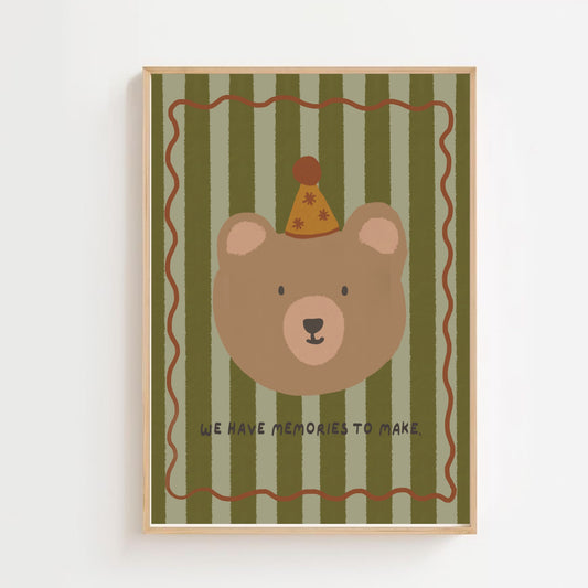 Memories - bear | Art print