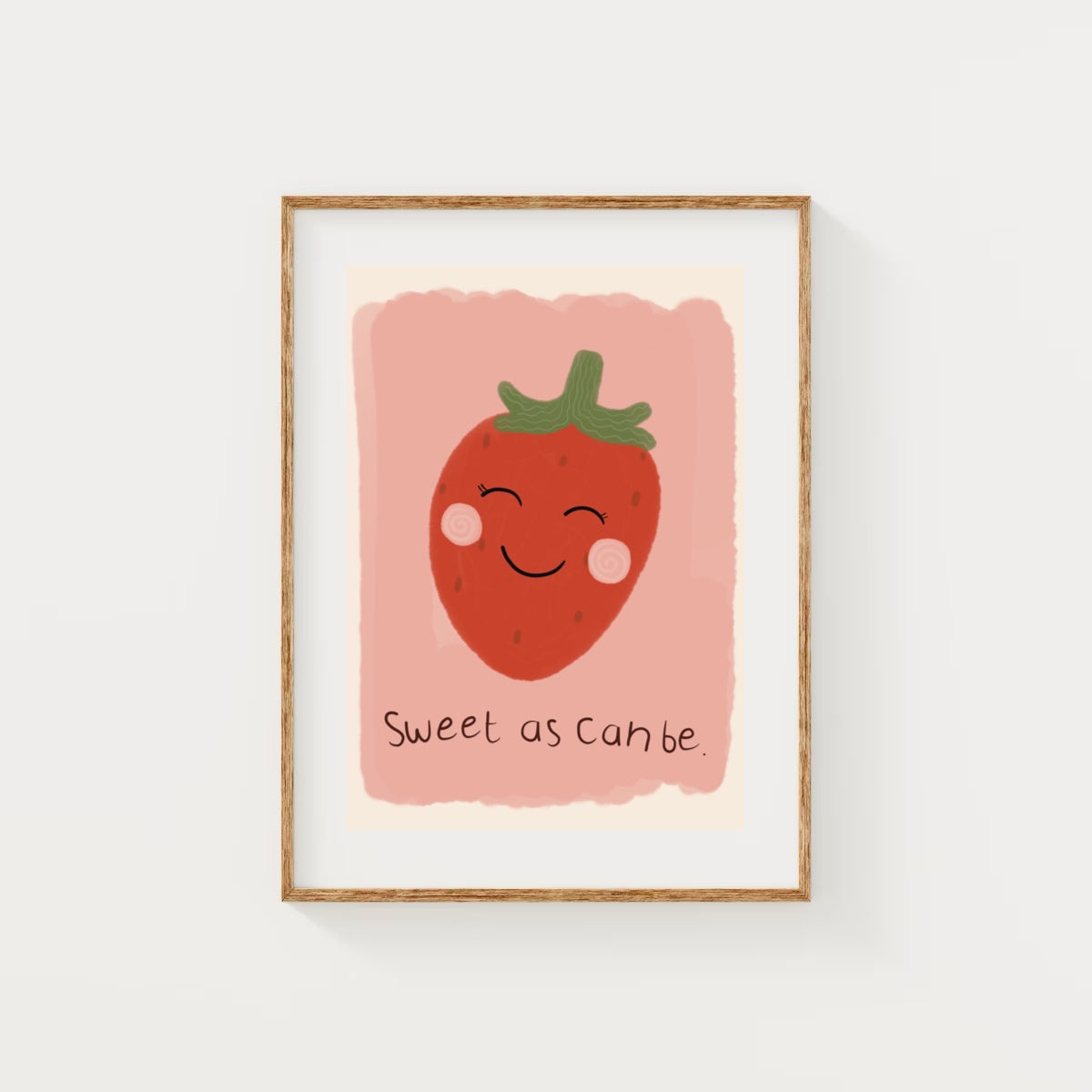 Sweet as can be - strawberry | Art print