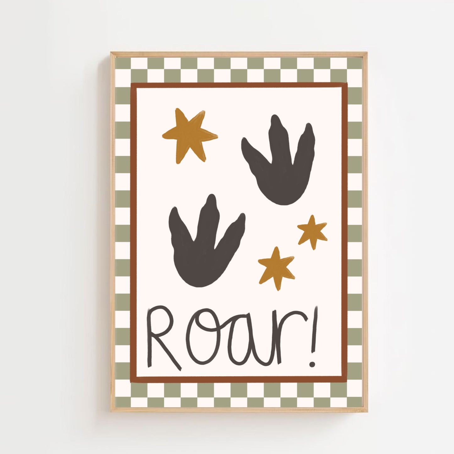 Roar dinosaur prints | Art print