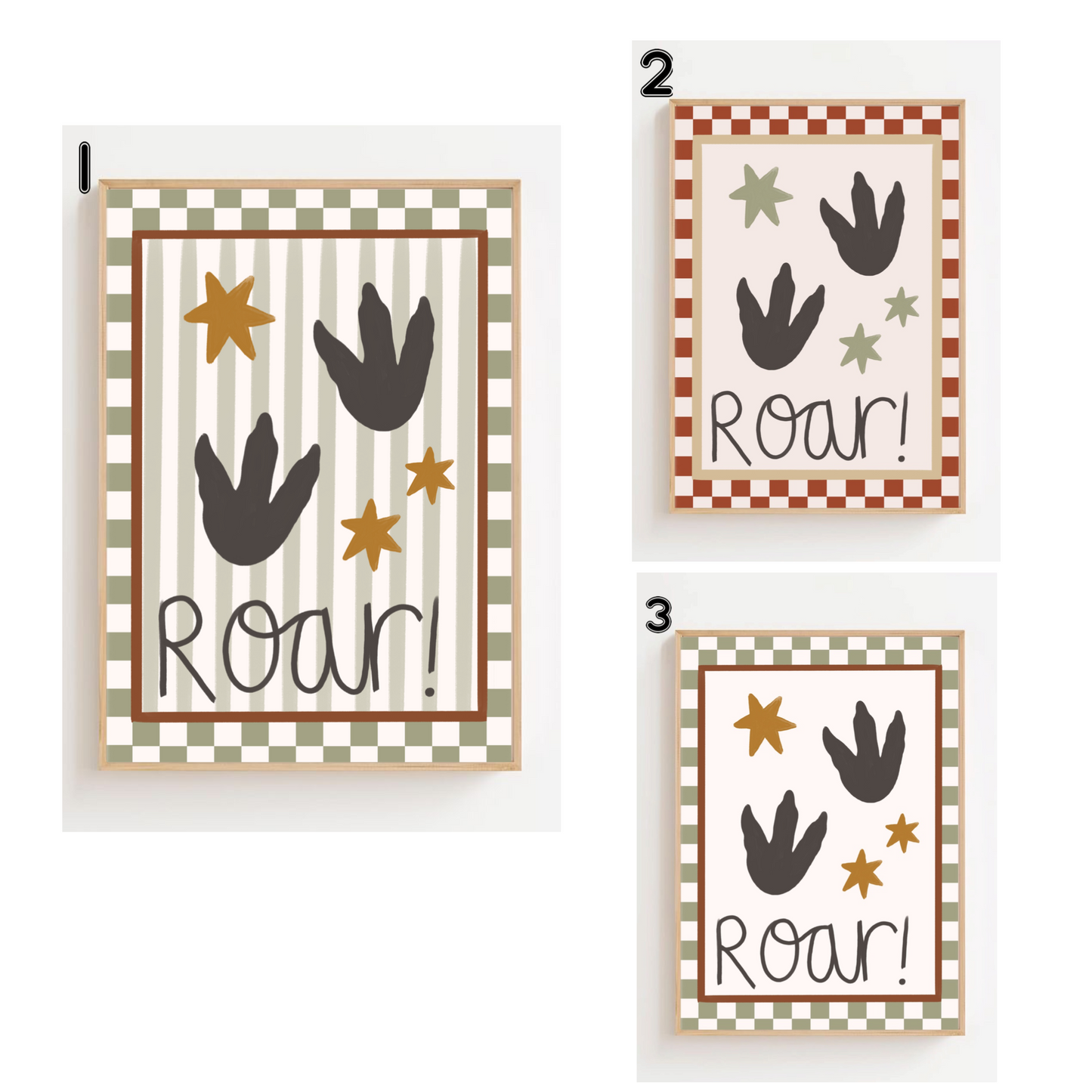 Roar dinosaur prints | Art print