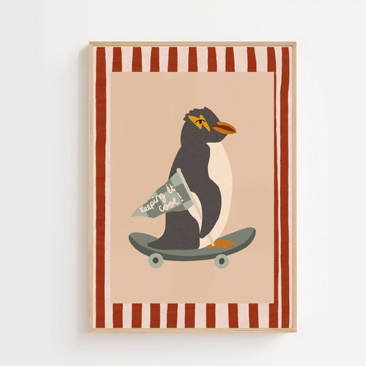 Penguin - keeping it cool | Art print