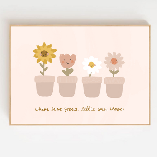 Little ones bloom - flower | Art print