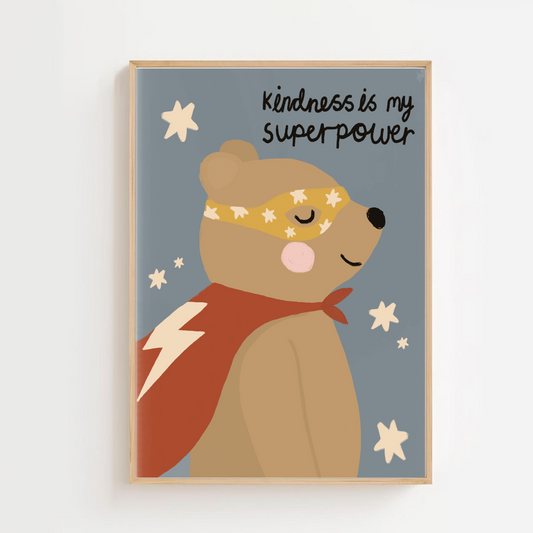 Super power - bear | Art print