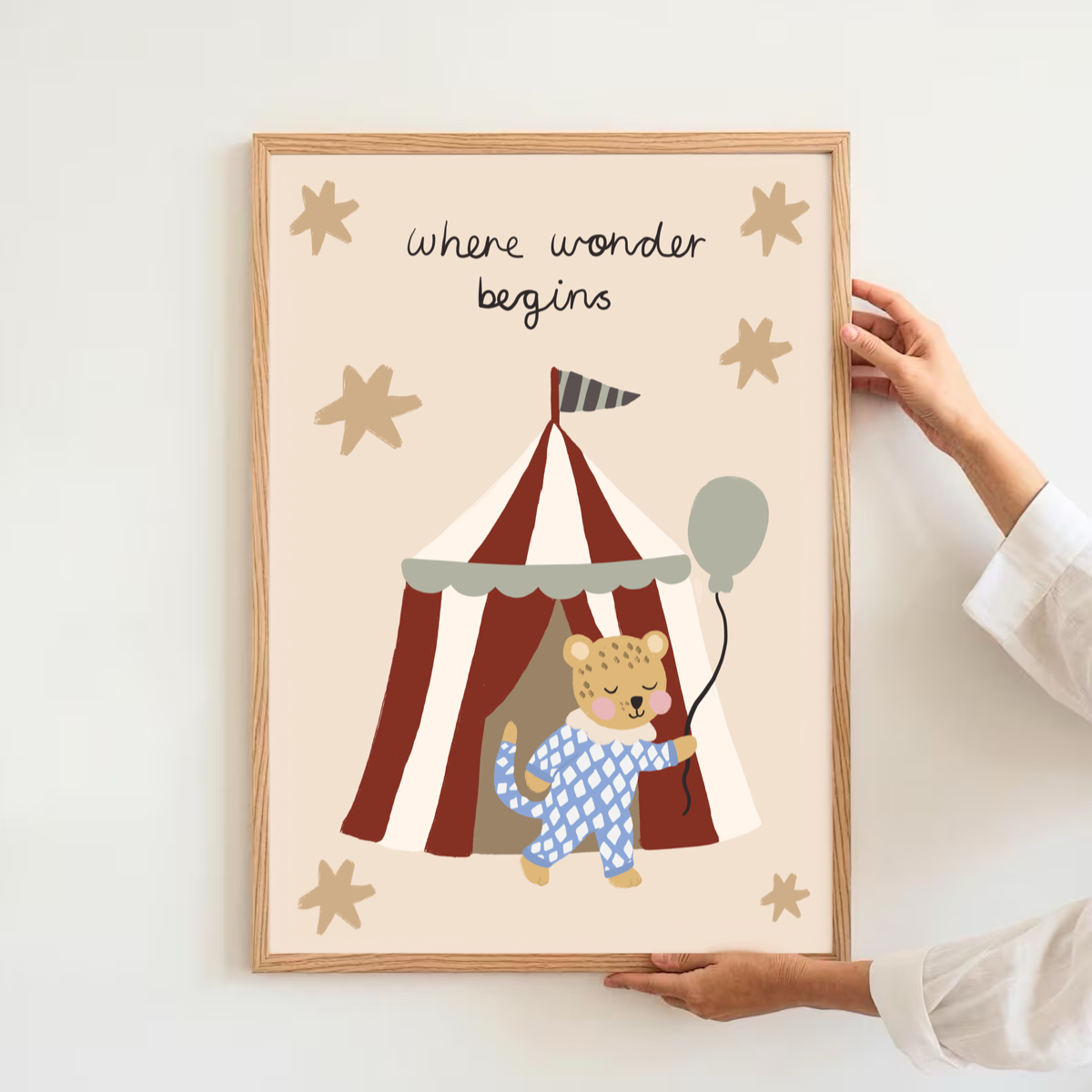 Where wonder begins - circus | Art print