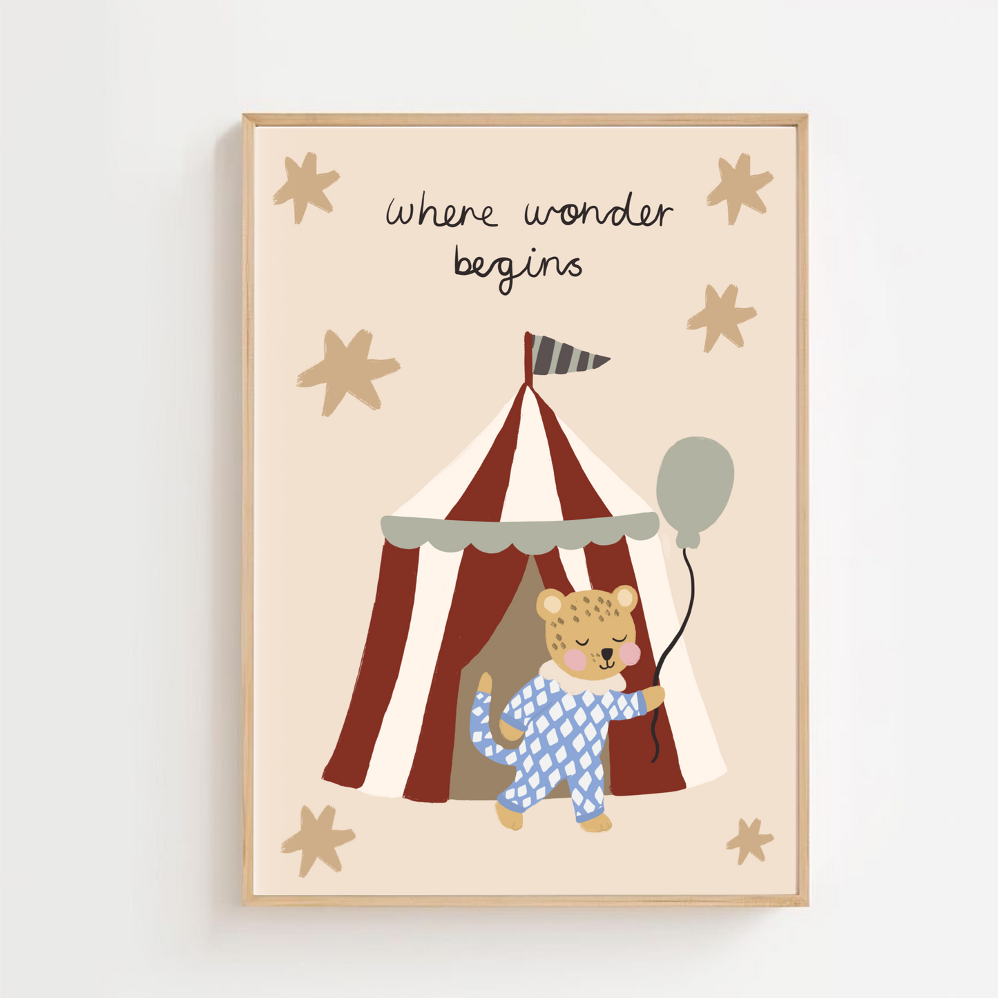 Where wonder begins - circus | Art print