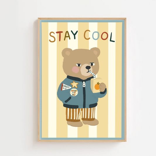 Stay cool - bear | Art print