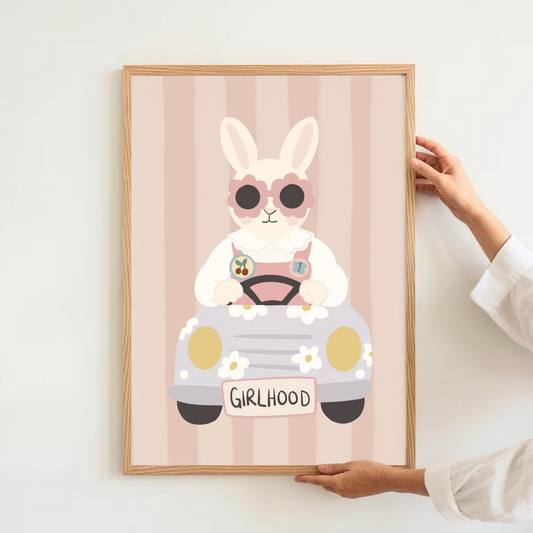 Girlhood - car | Art print