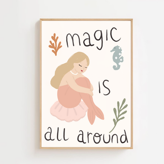 Magic is all around - mermaid | Art print