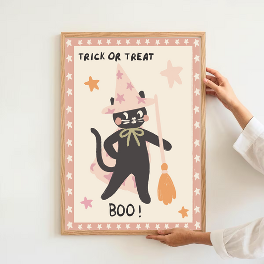 Trick or treat - cat | Art print