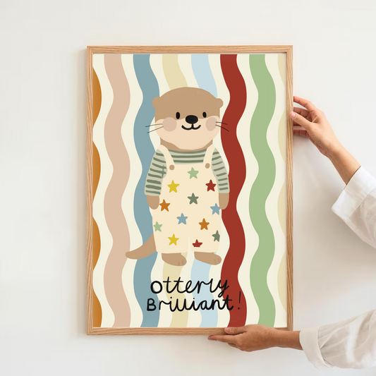 Otterly brilliant - otter | Art print