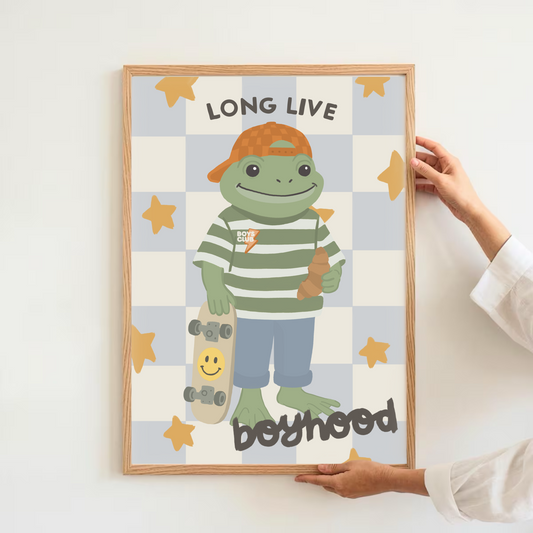 Long live boyhood - frog | Art print