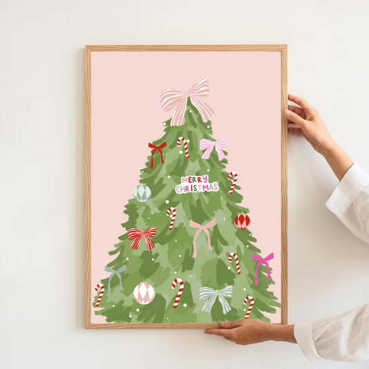 Pretty Christmas tree | Art print
