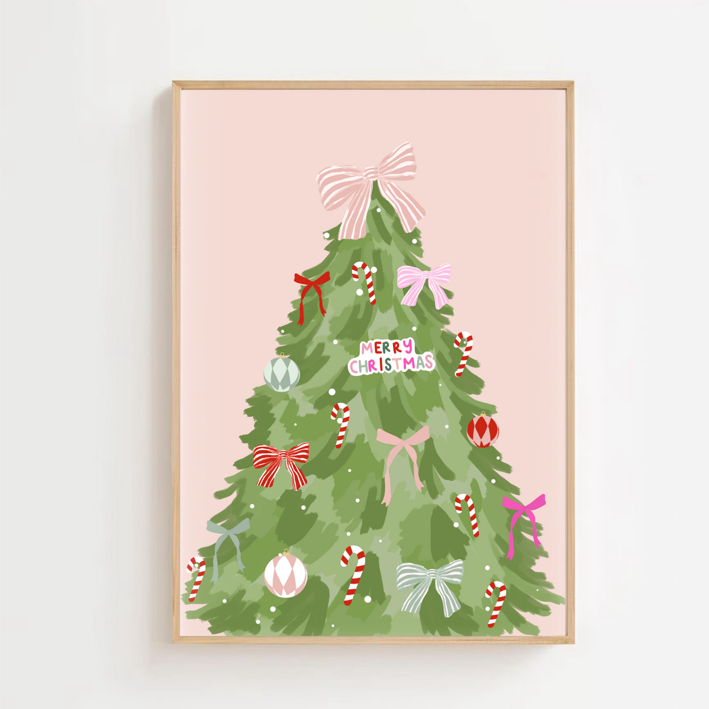 Pretty Christmas tree | Art print
