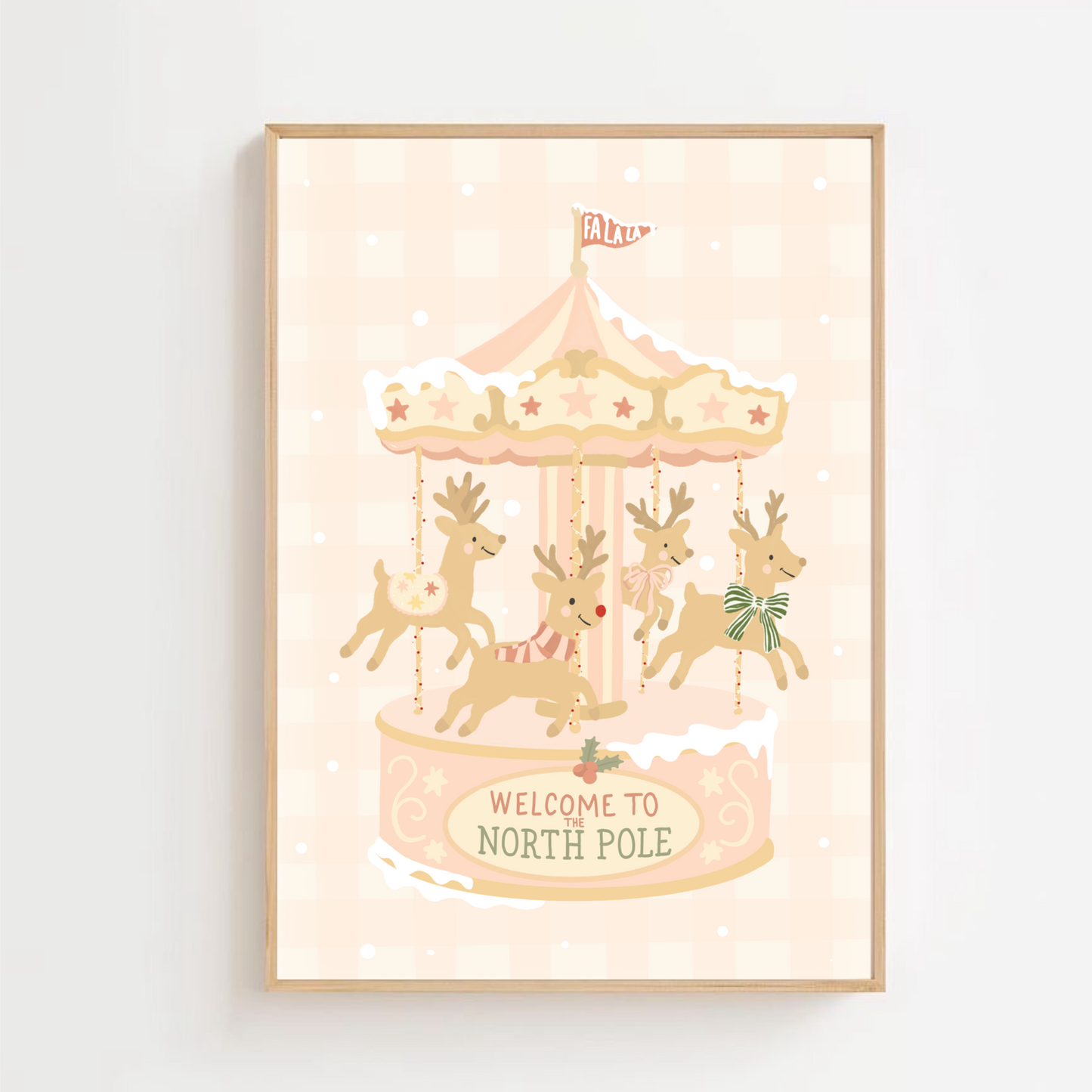 Christmas carousel | Art print