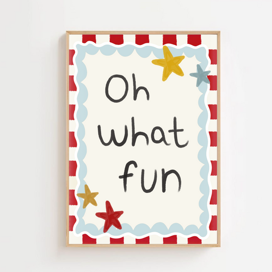 Oh what fun - Christmas | Art print