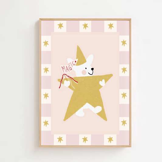 Magic star - Christmas | Art print