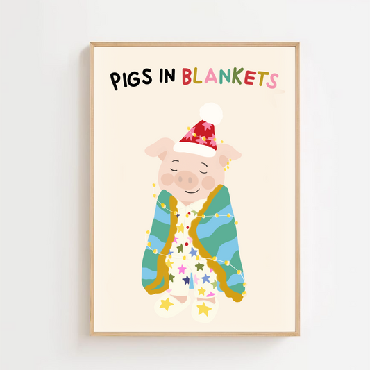 Pigs in blankets - Christmas | Art print